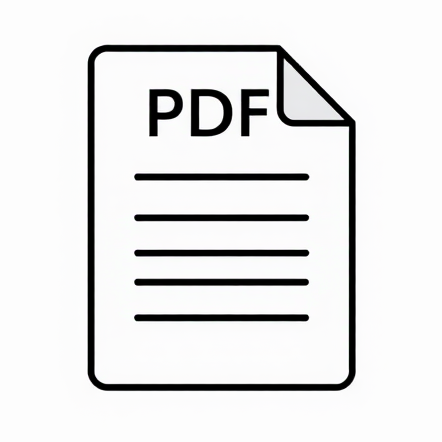 Icon representing a PDF document
